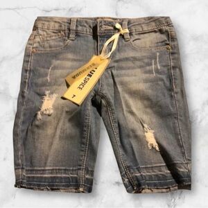 BLUE SPICE NWT GIRLS JEAN SHORTS BOTTOMS BLUE SUMMER FALL DENIM CASUAL SIZE 7
